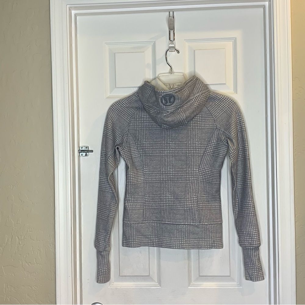 Lululemon Scuba hoodie sweatshirt Heathered Gray Size 4 - Picture 5 of 10